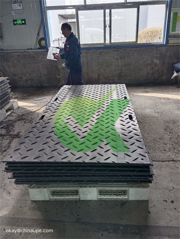 wear resist  plastic construction mats 2×8 for foundation works